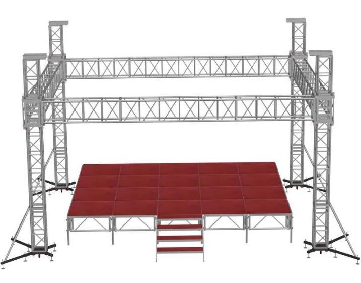 Dragonstage  Used Aluminium Stage deck Assembly Moving Aluminium Stage for Sale