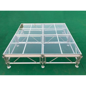 Dragonstage Aluminum wedding stage concert stage Acrylic Glass stage platform for Event