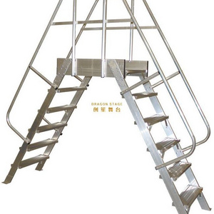 Dragonstage Cheap Factory Price work platform ladder movable work platform work platform ladder with safety rail