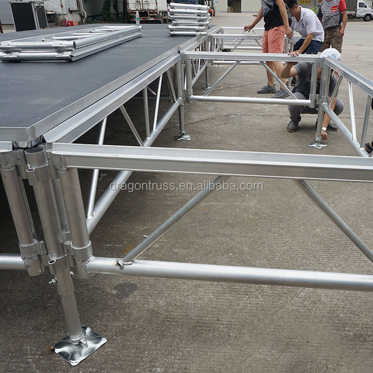 Dragonstage  Used Aluminium Stage deck Assembly Moving Aluminium Stage for Sale