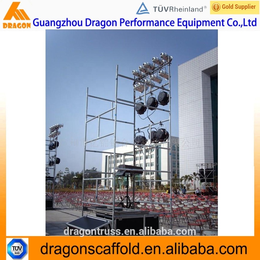 Dragonstage aluminium H truss  for hanging speakers line array speaker truss stand