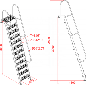 Dragonstage Loft Folding Ladder Retractable Aluminum Stairs