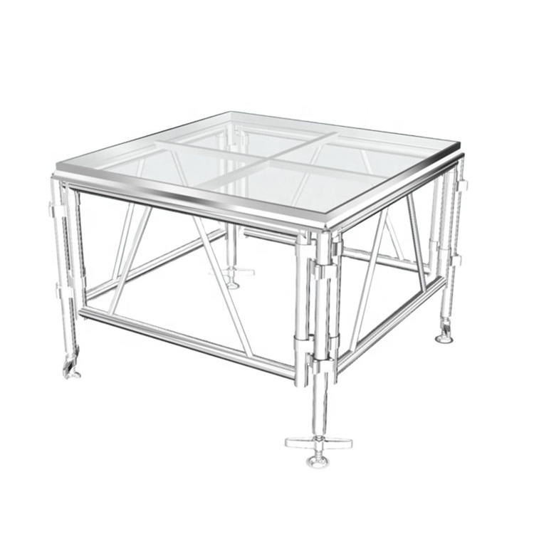 Dragonstage Eco-Friendly plexiglass aluminum stage table for DJ