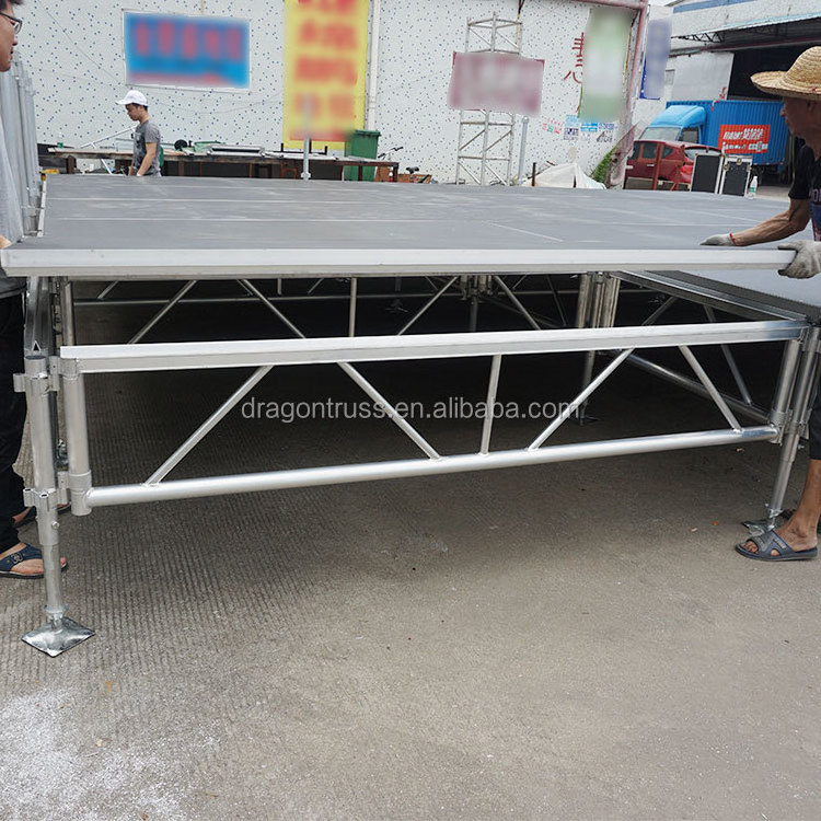 Dragonstage  Used Aluminium Stage deck Assembly Moving Aluminium Stage for Sale