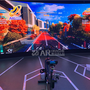 Intelligent Interactive Exercise Bike Ar Dynamic Bicycle Racing Games With Video Game Interactive Projection