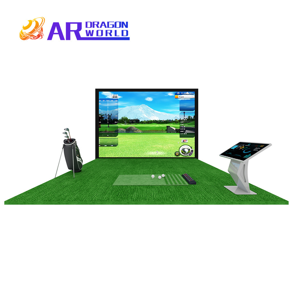 Indoor Golf Simulator Football Simulator Ar Interactive Projection Game Machine Home Golf Simulator Launch Monitor System