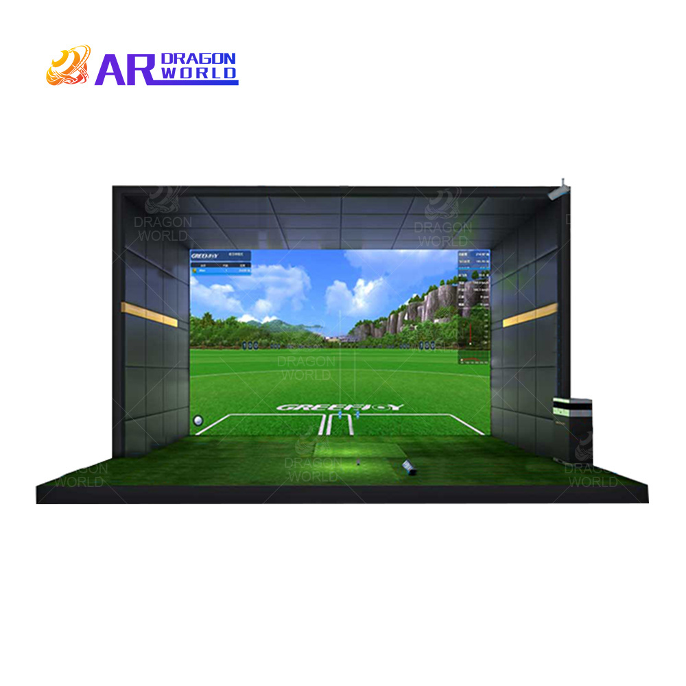 Infrared Golf Simulator Smart Hitting Golf Training Aid Indoor Range Ar Golf Game