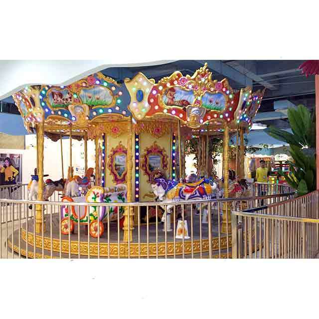 Hot selling carousel horse miniature carousel colorful kids carousel for sale