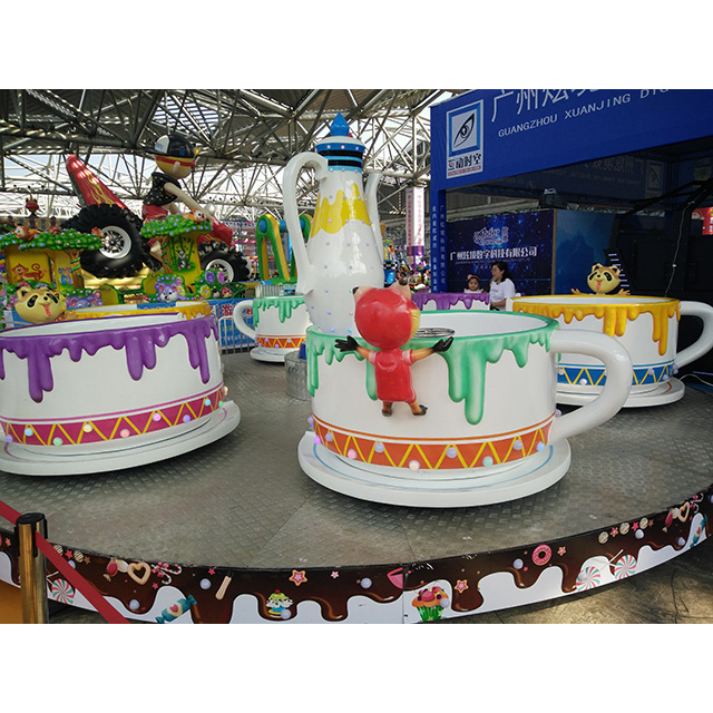 Amusement park rides coffee cup ride for sale tea cup park equipment fantasy coffee cups carousel ride part