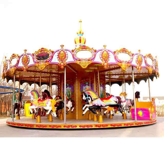 Hot selling carousel horse miniature carousel colorful kids carousel for sale