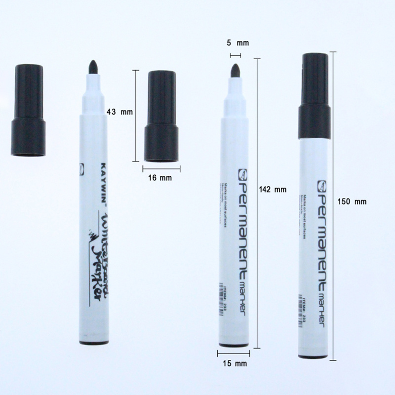 Wholesale safe thick head waterproof whiteboard permanent marker pens sketching school pencil set