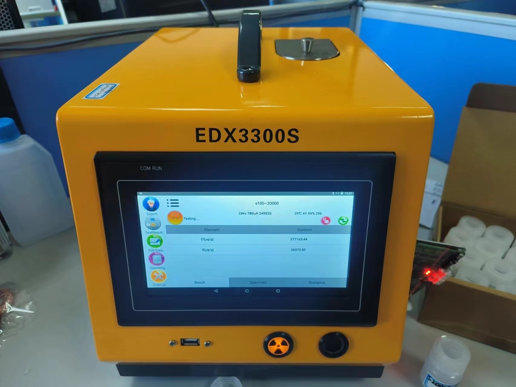 DW-EDX3300S Sulphur Analyzer X-ray Fluorescence Sulfur in Oil Test Equipment