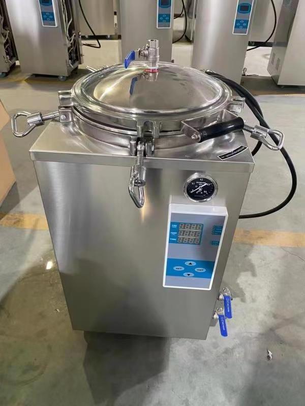 Drawell Food Sterilizers Vertical Counter Pressure Autoclave For Glass Bottle Sterilization