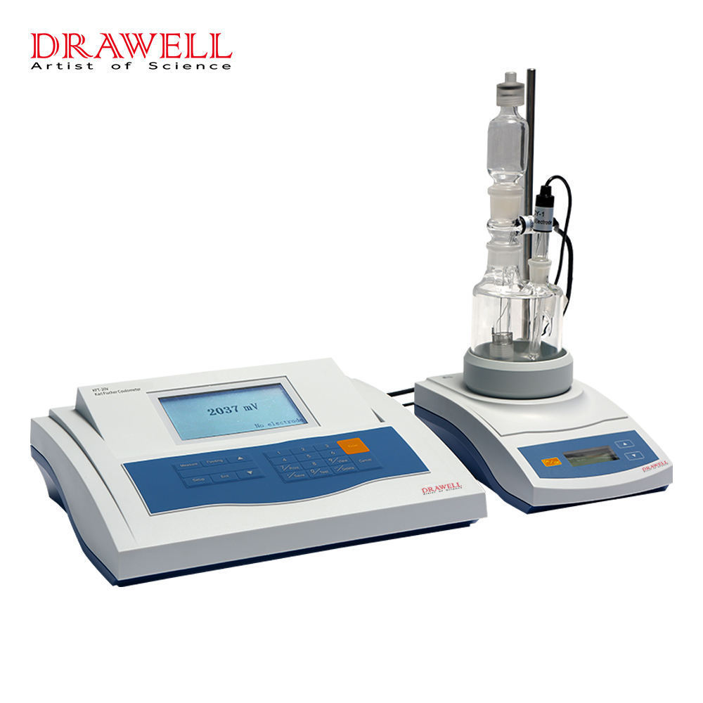 Drawell DW-KFT-40VC Titration Oil Water Content Meter analyzer Karl Fischer Coulemetric Titration Test Apparatus