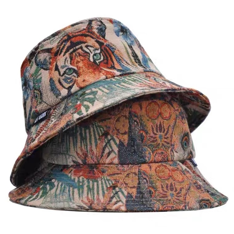 Wholesale Fashion Unisex Printed  Fisherman Custom Printed Bucket Hats