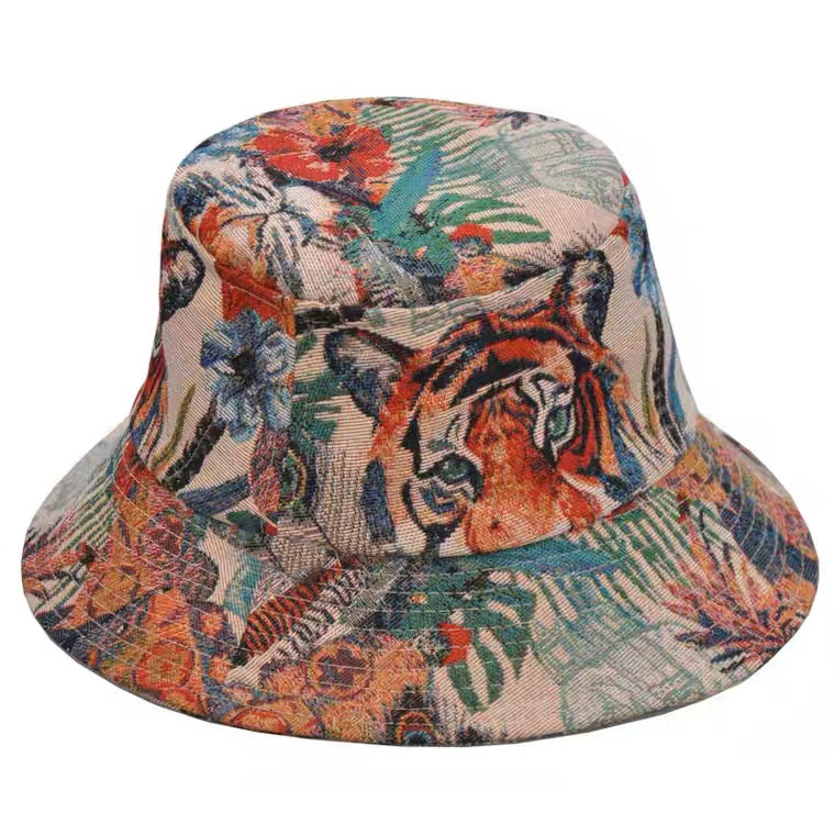 Wholesale Fashion Unisex Printed  Fisherman Custom Printed Bucket Hats