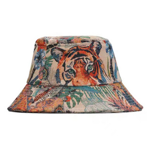 Wholesale Fashion Unisex Printed  Fisherman Custom Printed Bucket Hats