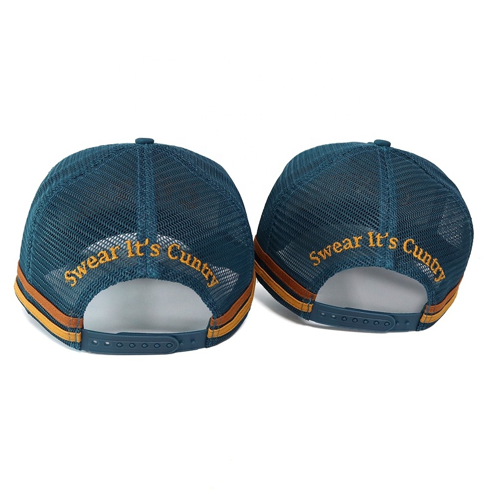 Custom Classic High Quality 5 Panel Adults Baseball Trucker Caps 3D Embroidery Logo For Man And Women