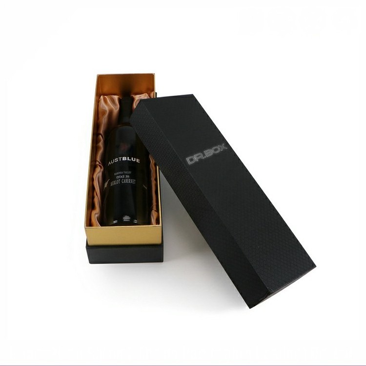 single bottle red gift mini luxury leather pulp packaging wine box with accessory