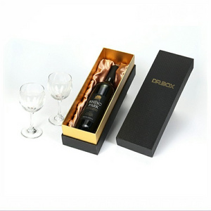 single bottle red gift mini luxury leather pulp packaging wine box with accessory