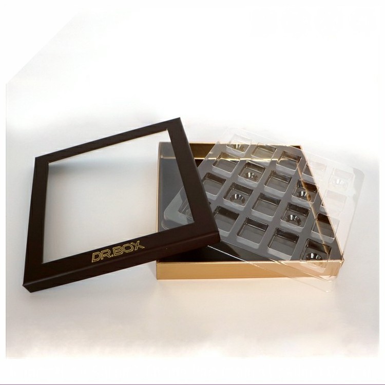 biodegradeable nama paper empty luxury chocolate bar gift box packaging with dividers