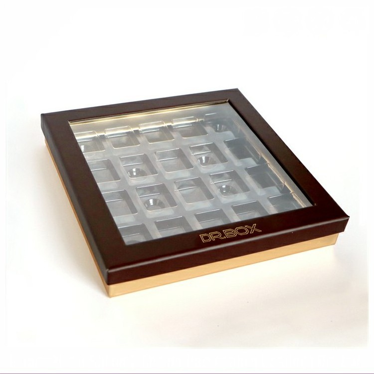 biodegradeable nama paper empty luxury chocolate bar gift box packaging with dividers