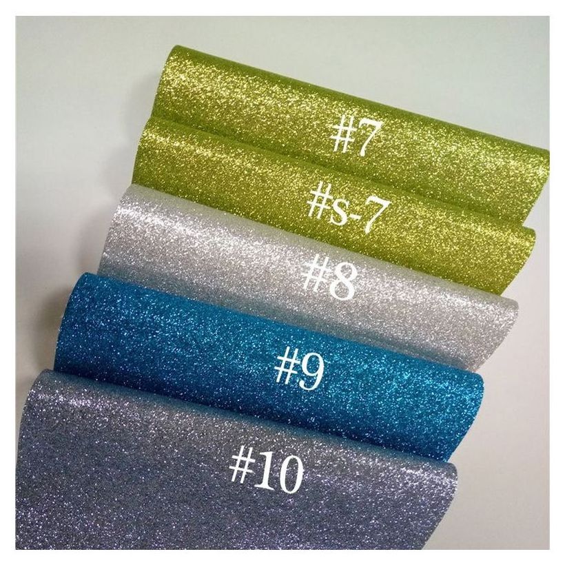 NEW Custom Glitter PU Women Clothing Fabric Materials Glitter Fabric For Shoe Bag