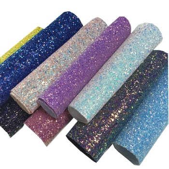 Wholesale bulk PU synthetic leather glitter fabric for shoes bags