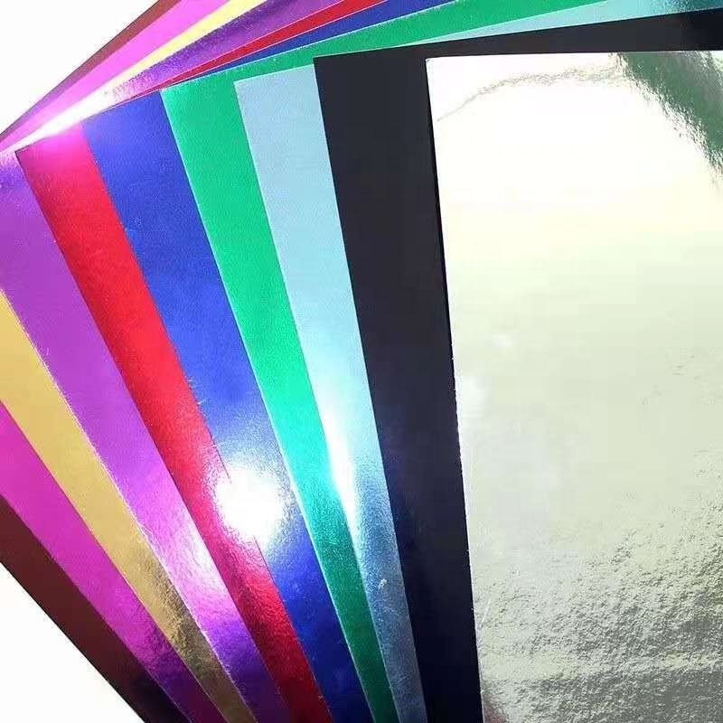 250gsm A4 Size Soft Touch Metallic Foil Mirror Cardstock Premium Card Sparkling Craft Glitter Cardstock Card