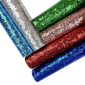 S3002  DIY Glitter Craft Fabric Chunky Glitter Wallpaper Glitter Pu Leather