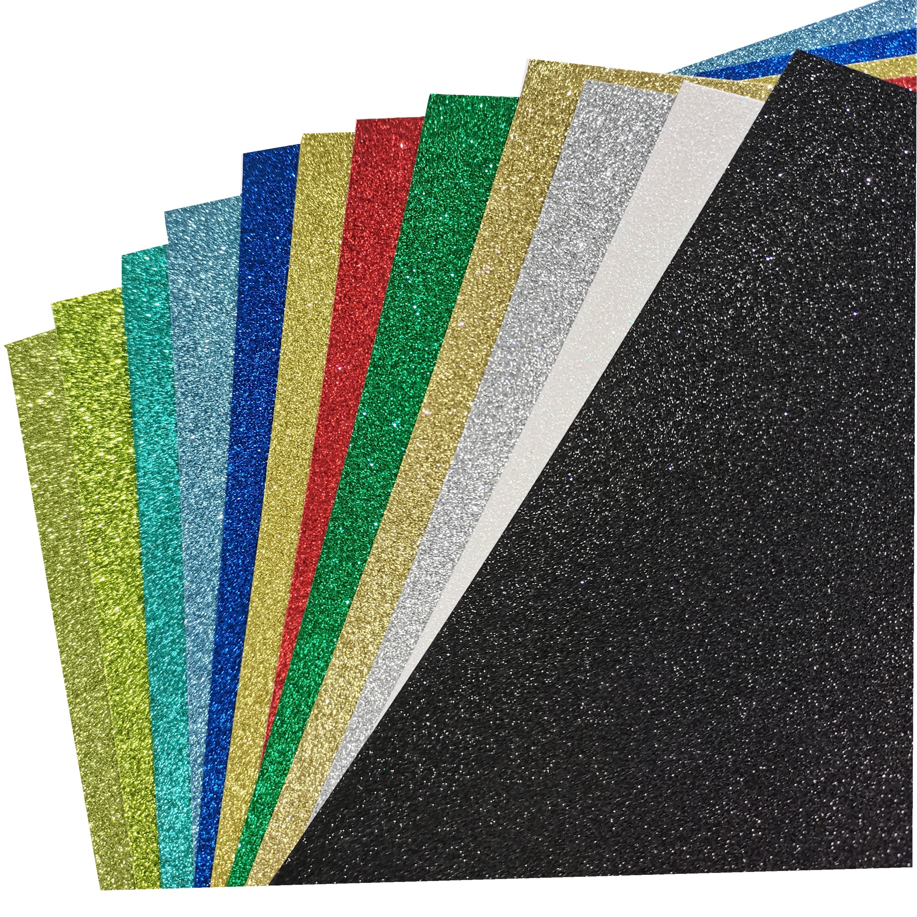 Heavyweight Colored Glitter Cardstock Paper 110lb 300GSM Craft Card Stock for Craft Project DIY Gift Wrapping Scrapbooking