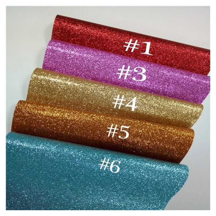 NEW Custom Glitter PU Women Clothing Fabric Materials Glitter Fabric For Shoe Bag