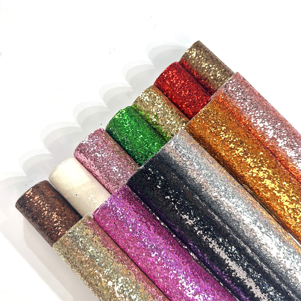 chunky glitter wallpaper fabric spray glitter shoe bag leather