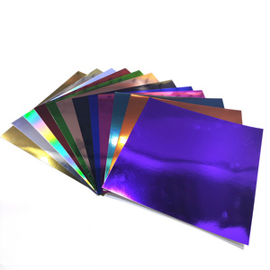 300GSM PET Mirror Paper  Metallic Cardstock Paper For DIY Greeting Cards Christmas Decor