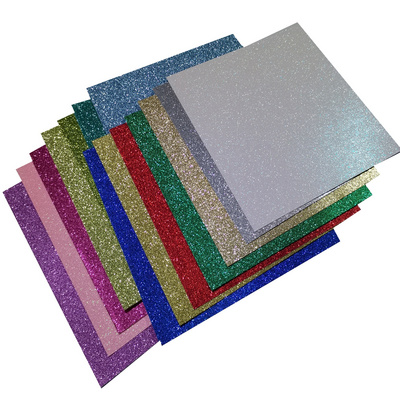 Heavyweight Colored Glitter Cardstock Paper 110lb 300GSM Craft Card Stock for Craft Project DIY Gift Wrapping Scrapbooking