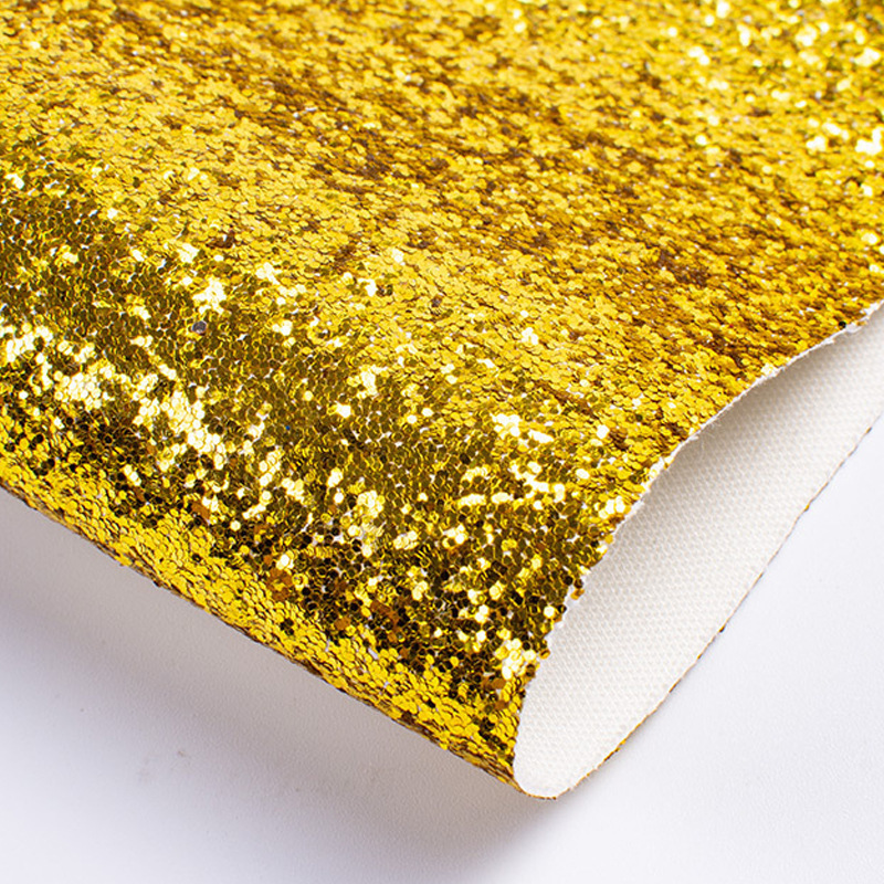 S3002  DIY Glitter Craft Fabric Chunky Glitter Wallpaper Glitter Pu Leather