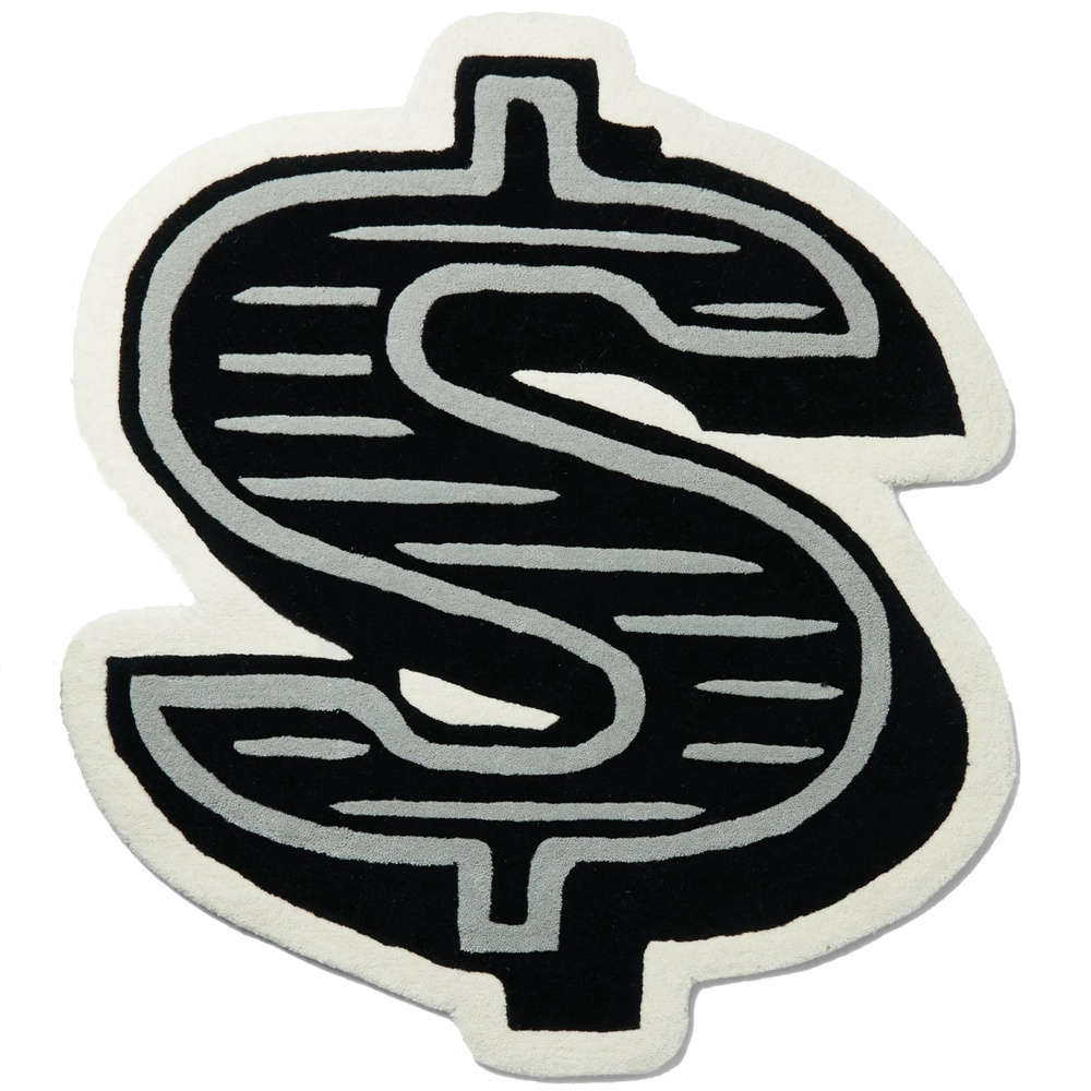 Dollar Rug Custom Logo Money Shape Die Cut Carpets Handmade Custom Rugs