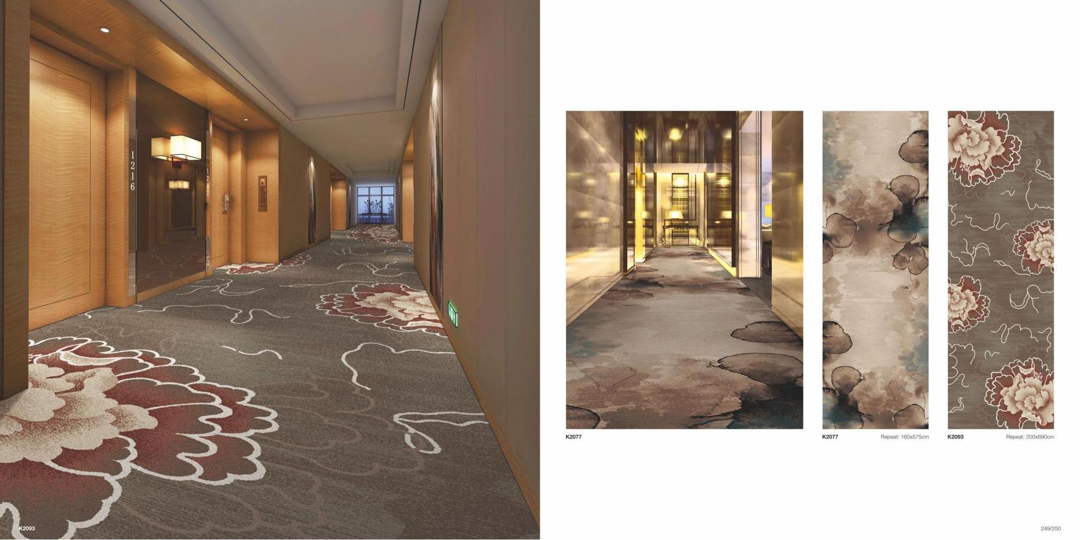 Luxury Hotel Carpet Flooring And Carpeting Banquet Hall and Corridor Axminster Carpet