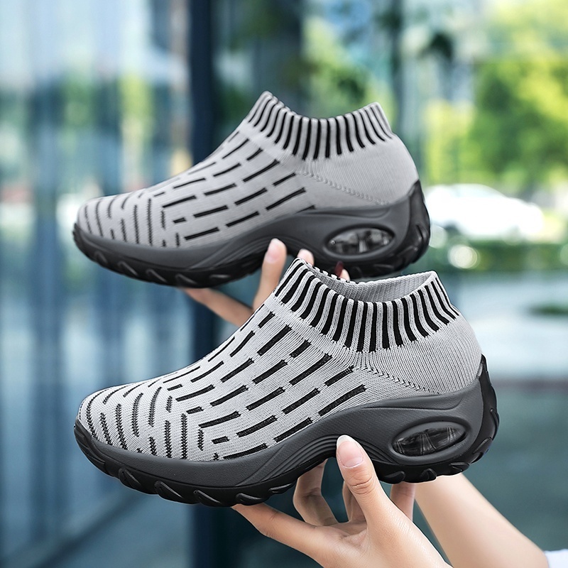 OEM Factory 2019 Women's Fashion Casual Breathable Sports Running Sneakers Walking Women Flat female footwear shoes