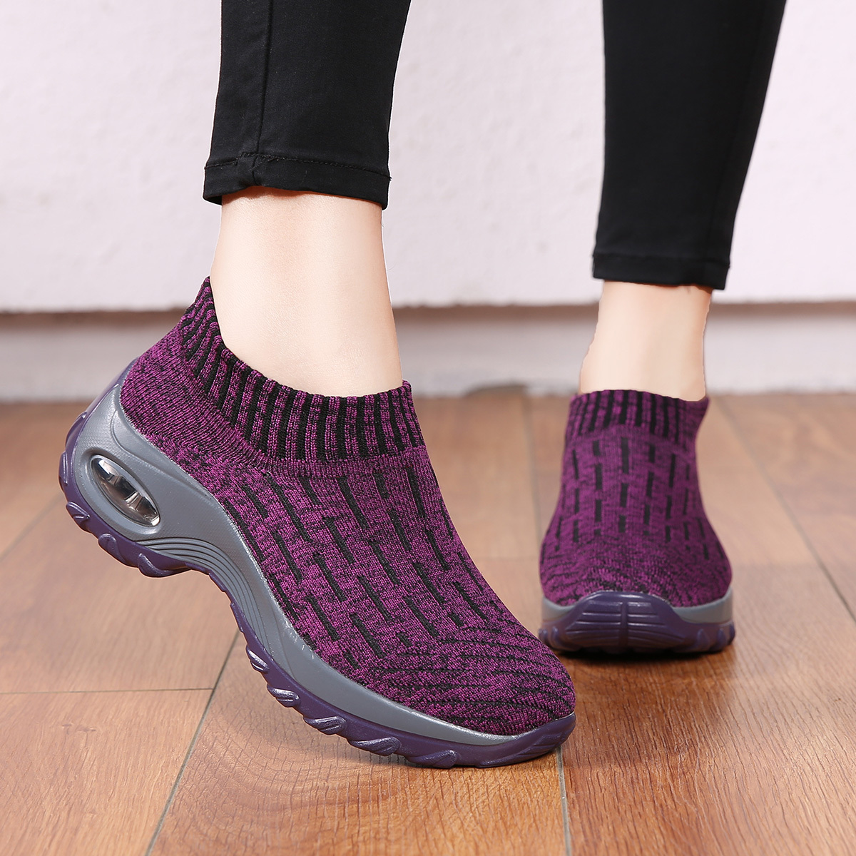 OEM Factory 2019 Women's Fashion Casual Breathable Sports Running Sneakers Walking Women Flat female footwear shoes