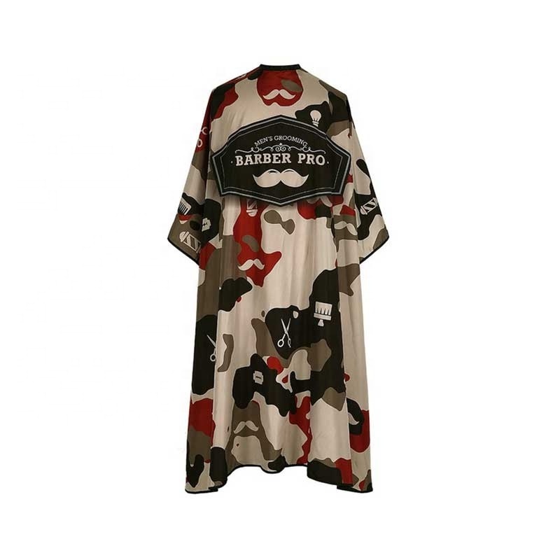 Professional Printed Polyester Hair Salon Hairdressing Barber Capes with Elastic Metal Hook