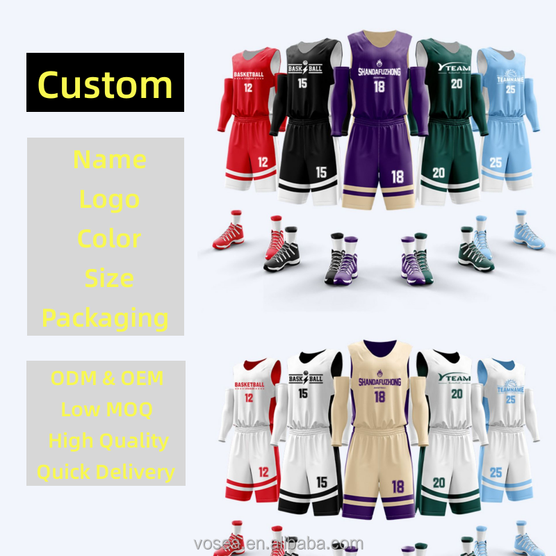 Custom basketball jerseys black basketball uniform wholesale blank polyester sublimation quick dry man basketball jersey