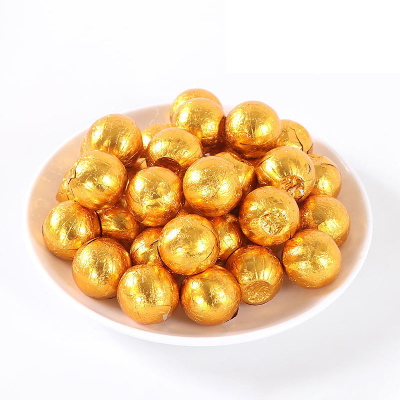 Factory supply bulk premium candy sweet golden chocolate balls