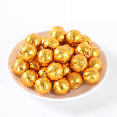 Factory supply bulk premium candy sweet golden chocolate balls