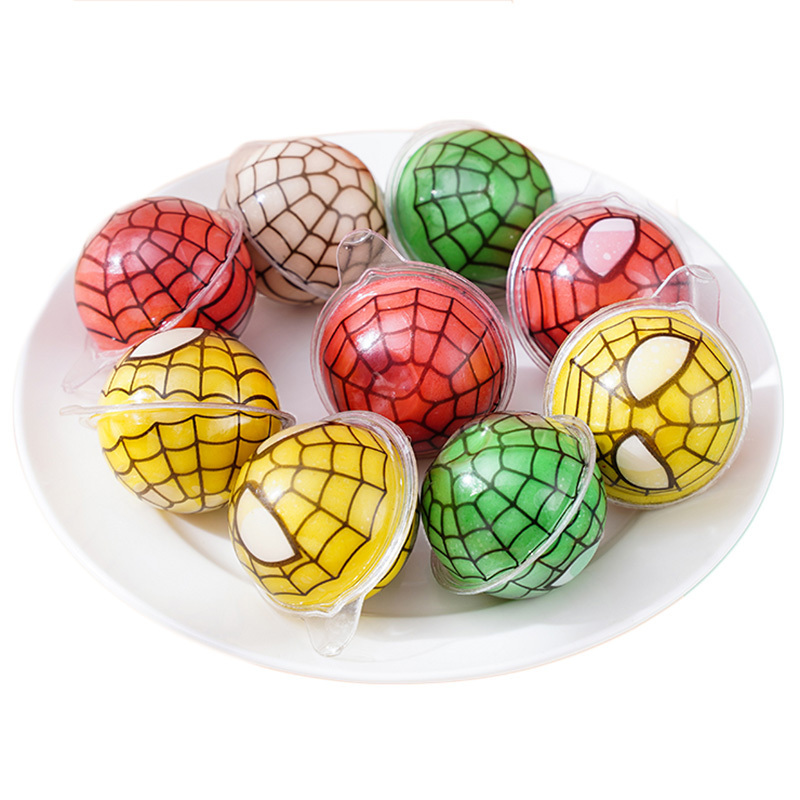 Low price wholesale eyeball candy basketball ball series jam soft candy Halloween party candy