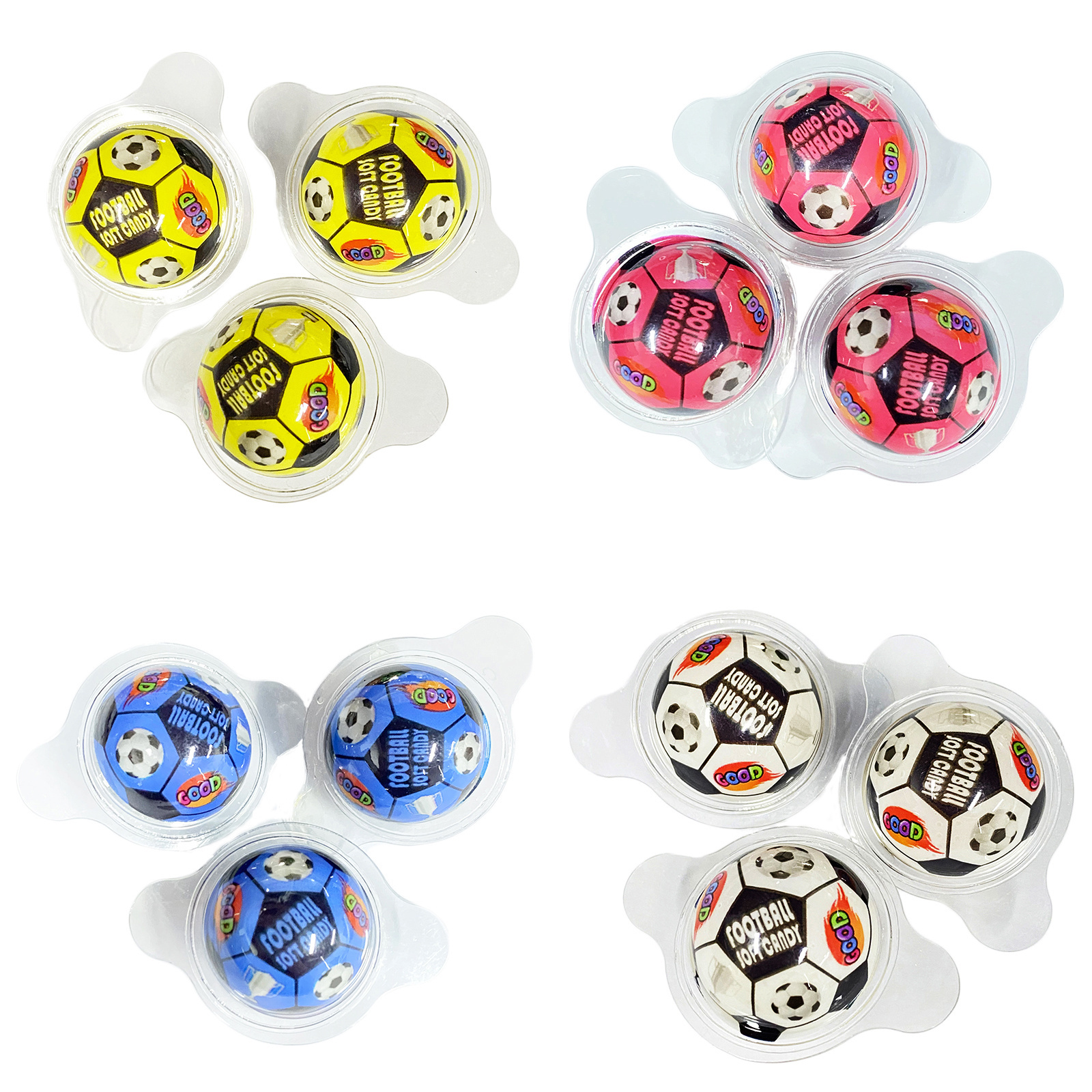 Low price wholesale eyeball candy basketball ball series jam soft candy Halloween party candy