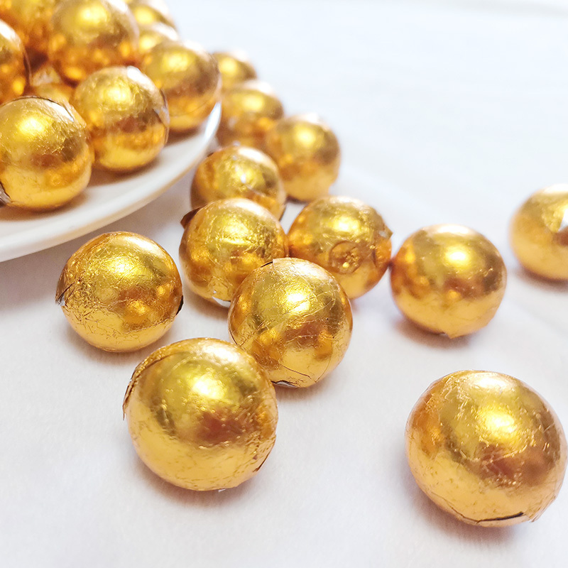 Factory supply bulk premium candy sweet golden chocolate balls