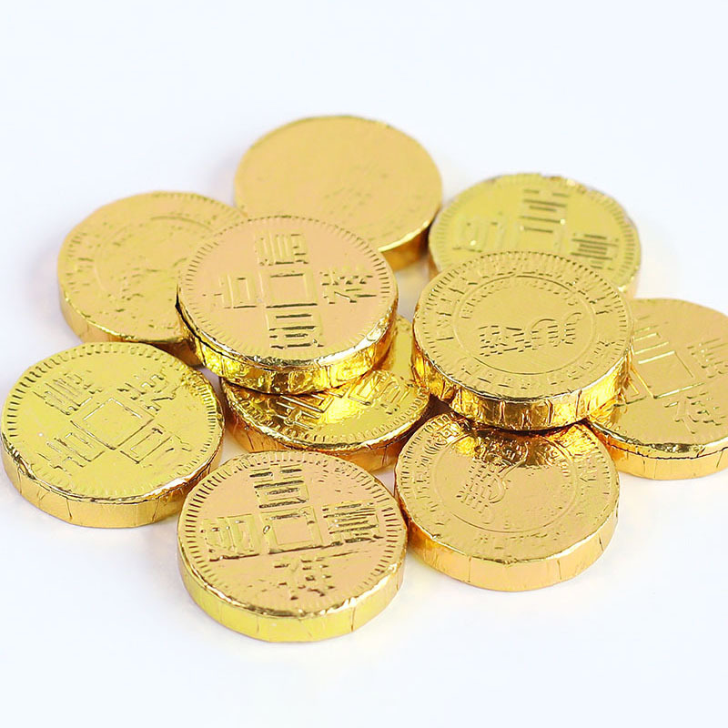 Factory wholesale Snack Sweet Dark Chocolate Gold chocolate coin candy