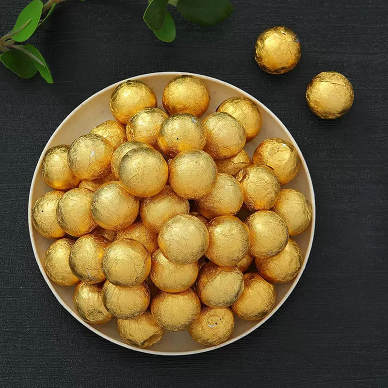 Factory supply bulk premium candy sweet golden chocolate balls