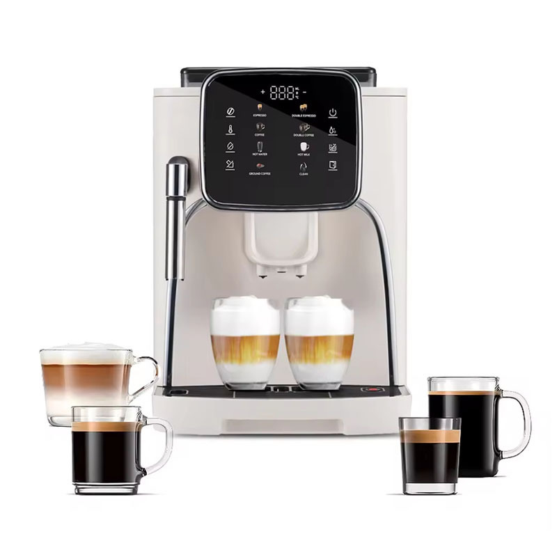 2024 New Design Hot Sale Wholesale Auto Grinding Italian Espresso Coffee Cappuccino Maker Fully Automatic Coffee Making Machine